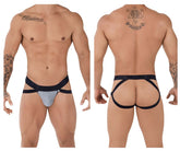 Jockstrap en microfibre Jacquard Xtremen 91085 Couleur Gris